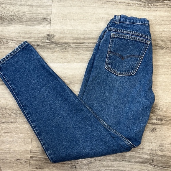 Levi’s Vintage Y2K 90’s 80’s White Label Patch Denim Jeans Size.15 - Picture 4 of 13